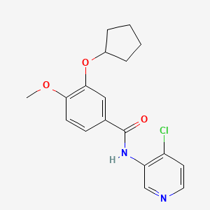 Benzamide,n-(4-chloro-3-pyridinyl)-3-(cyclopentyloxy)-4-methoxy-