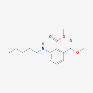molecular formula C15H21NO4 B8502531 3-Pentylamino-phthalic acid dimethyl ester CAS No. 444287-96-1