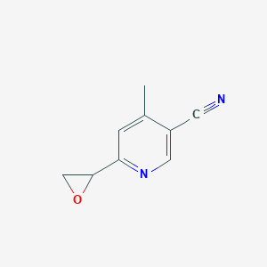 molecular formula C9H8N2O B8502539 4-Methyl-6-(oxiran-2-yl)pyridine-3-carbonitrile 