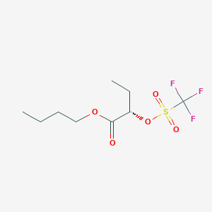 molecular formula C9H15F3O5S B8502655 (S)-2-(Trifluoromethylsulfonyloxy)butanoic acid butyl ester 