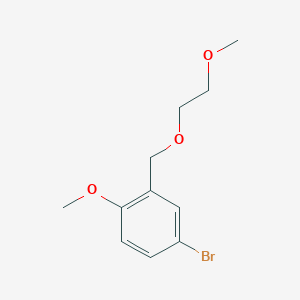 molecular formula C11H15BrO3 B8502692 4-Bromo-1-methoxy-2-(2-methoxy-ethoxymethyl)-benzene 