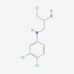 molecular formula C9H10Cl3NO B8502695 N-(3-chloro-2-hydroxypropyl)-3,4-dichloroaniline 