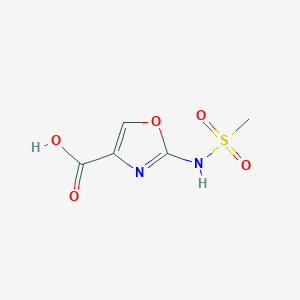 molecular formula C5H6N2O5S B8502698 2-[(Methylsulfonyl)amino]-1,3-oxazole-4-carboxylic acid 