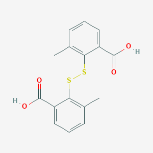 molecular formula C16H14O4S2 B085027 2,2'-二硫代双(3-甲基苯甲酸) CAS No. 13363-59-2