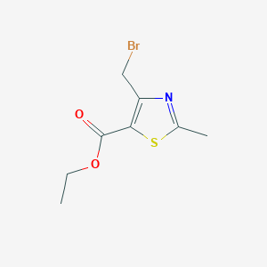 molecular formula C8H10BrNO2S B8502723 Ethyl 4-(bromomethyl)-2-methyl-1,3-thiazole-5-carboxylate 