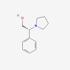 molecular formula C12H17NO B8502756 (R)-2-Phenyl-2-pyrrolidin-1-yl-ethanol CAS No. 135711-19-2