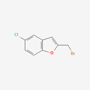 molecular formula C9H6BrClO B8502770 2-(Bromomethyl)-5-chlorobenzofuran 