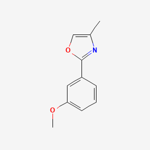 molecular formula C11H11NO2 B8502775 2-(3-Methoxyphenyl)-4-methyl-1,3-oxazole CAS No. 940303-61-7