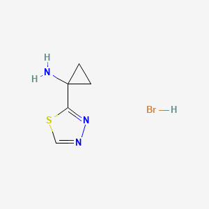 1-(1,3,4-THIADIAZOL-2-YL)CYCLOPROPAN-1-AMINE HBR