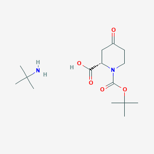 (S)-4-oxo-piperidine-1,2-dicarboxylic acid 1-tert-butyl ester tert-butylamine salt