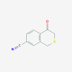 molecular formula C10H7NOS B8502820 4-Oxo-isothiochroman-7-carbonitrile 