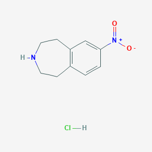 2,3,4,5-tetrahydro-7-nitro-1H-3-benzazepine hydrochloride