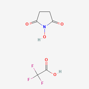molecular formula C6H6F3NO5 B8502842 N-hydroxysuccinimide trifluoroacetate 