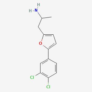 molecular formula C13H13Cl2NO B8502885 1-(5-(3,4-Dichlorophenyl)furan-2-yl)propan-2-amine 