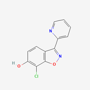 7-Chloro-6-hydroxy-3-(2-pyridyl)-1,2-benzisoxazole