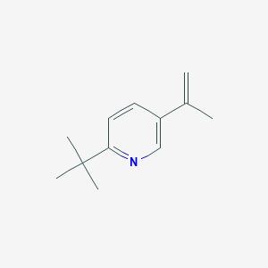 molecular formula C12H17N B8502908 2-Tert-butyl-5-isopropenylpyridine CAS No. 956901-24-9