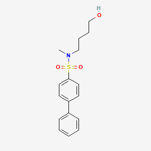 molecular formula C17H21NO3S B8502911 Biphenyl-4-sulfonic acid-(4-hydroxybutyl)-methyl-amide CAS No. 871113-53-0