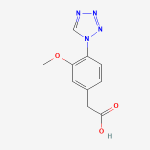 [3-methoxy-4-(1H-tetrazol-1-yl)phenyl]acetic acid