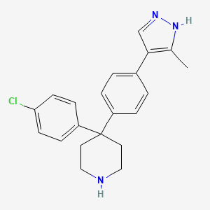 4-(4-Chloro-phenyl)-4-[4-(3-methyl-1H-pyrazol-4-yl)-phenyl]-piperidine