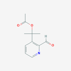 Acetic acid 1-(2-formyl-pyridin-3-yl)-1-methyl-ethyl ester