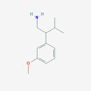 molecular formula C12H19NO B8502963 2-(3-Methoxy-phenyl)-3-methyl-butylamine 