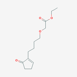 molecular formula C13H20O4 B8502979 Ethyl [4-(5-oxocyclopent-1-en-1-yl)butoxy]acetate CAS No. 41302-81-2