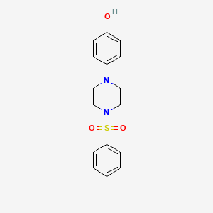 molecular formula C17H20N2O3S B8502991 1-(4-Hydroxyphenyl)-4-(4-methylphenylsulfonyl)piperazine 