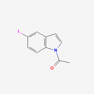 molecular formula C10H8INO B8502998 1-(5-Iodo-1H-indol-1-yl)ethanone CAS No. 16066-94-7