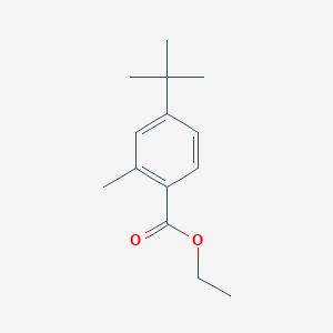 molecular formula C14H20O2 B8503025 Ethyl 4-tert-butyl-2-methylbenzoate 