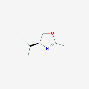molecular formula C7H13NO B8503046 4-(S)-isopropyl-2-methyloxazoline CAS No. 88362-46-3