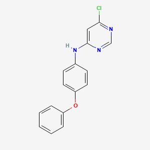 molecular formula C16H12ClN3O B8503053 6-chloro-N-(4-phenoxyphenyl)pyrimidin-4-amine 