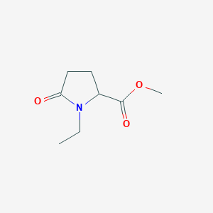 molecular formula C8H13NO3 B8503058 Methyl 1-ethyl-5-oxopyrrolidine-2-carboxylate CAS No. 1001390-61-9