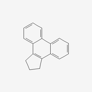 molecular formula C17H14 B8503069 1H-Cyclopenta[l]phenanthrene, 2,3-dihydro- 