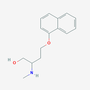 molecular formula C15H19NO2 B8503092 2-(Methylamino)-4-(1-naphthyloxy)-1-butanol 