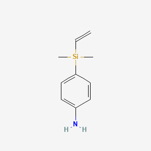 molecular formula C10H15NSi B8503108 4-(Dimethyl(vinyl)silyl)aniline 