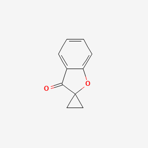 molecular formula C10H8O2 B8503114 Spiro(benzofuran-2(3H),1'-cyclopropan)-3-one CAS No. 72492-04-7