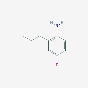 molecular formula C9H12FN B8503143 4-Fluoro-2-propylaniline 