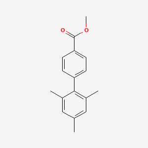 molecular formula C17H18O2 B8503151 Methyl 2',4',6'-trimethyl[1,1'-biphenyl]-4-carboxylate CAS No. 66818-58-4