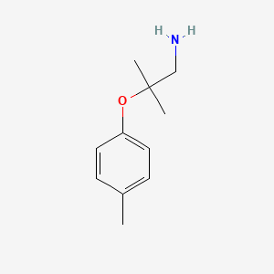 molecular formula C11H17NO B8503460 2,2-Dimethyl-2-(4-methylphenoxy)-ethylamine CAS No. 69326-63-2