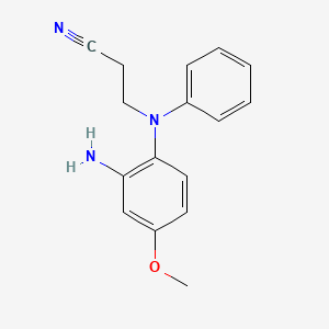 molecular formula C16H17N3O B8503488 N-phenyl-N-(2-cyanoethyl)-2-amino-4-methoxyaniline 