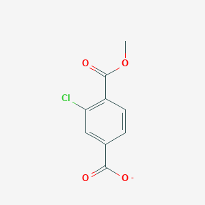 molecular formula C9H6ClO4- B8503510 1,4-Benzenedicarboxylic acid, 2-chloro-, 1-methyl ester 