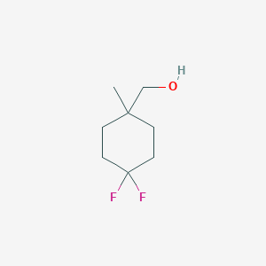 molecular formula C8H14F2O B8503534 (4,4-Difluoro-1-methylcyclohexyl)methanol 