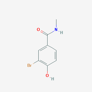 molecular formula C8H8BrNO2 B8503551 3-bromo-4-hydroxy-N-methylbenzamide 