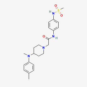 1-Piperidineacetamide,4-[methyl(4-methylphenyl)amino]-n-[4-[(methylsulfonyl)amino]phenyl]-