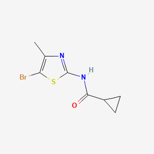 molecular formula C8H9BrN2OS B8503617 n-(5-Bromo-4-methylthiazol-2-yl)cyclopropanecarboxamide 