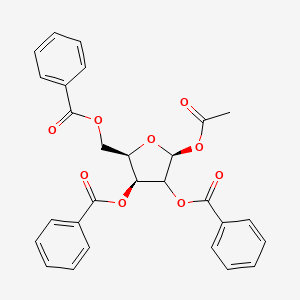 molecular formula C28H24O9 B8503653 1-o-Acetyl-2,3,5-tri-o-benzoyl-beta-d-ribofuranoside 
