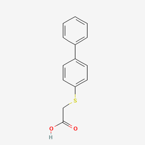 2-(4-Phenylphenyl)sulfanylacetic acid