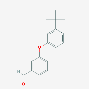 molecular formula C17H18O2 B8503662 3-(3-Tert-butylphenoxy)benzaldehyde 