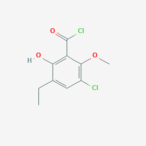 3-Chloro-5-ethyl-6-hydroxy-2-methoxybenzoyl chloride
