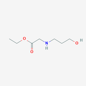 molecular formula C7H15NO3 B8503694 (3-Hydroxy-propylamino)-acetic acid ethyl ester 